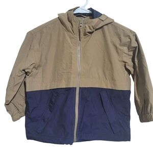 NWT Dillard's Class Club Khaki and Navy Kids Hooded Jacket